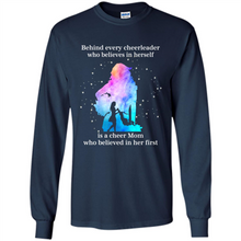 Load image into Gallery viewer, Behind Every Cheerleader Is A Cheer Mom Gift Shirt For Mother's Day