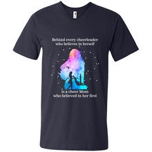 Load image into Gallery viewer, Behind Every Cheerleader Is A Cheer Mom Gift Shirt For Mother's Day