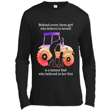 Load image into Gallery viewer, Behind Every Farm Girl is A Farmer Dad Gift Shirt For Father Day
