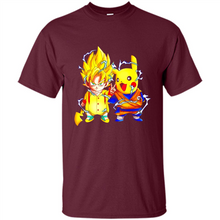 Load image into Gallery viewer, Pikachu And Songoku Pokemon Dragon Ball Mashup