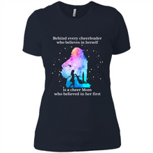 Load image into Gallery viewer, Behind Every Cheerleader Is A Cheer Mom Gift Shirt For Mother's Day