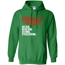 Load image into Gallery viewer, 4th of July Shirt Beer Bacon Guns Freedom