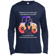 Load image into Gallery viewer, Behind Every Farm Girl is A Farmer Dad Gift Shirt For Father Day