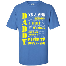Load image into Gallery viewer, Dad Papa - Super Hero Bat T shirt Man Father Day Gift Iron