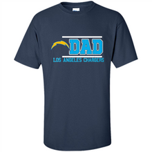 Load image into Gallery viewer, Dad #1 Los Angeles Chargers Shirt Father's Day