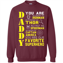 Load image into Gallery viewer, Dad Papa - Super Hero Bat T shirt Man Father Day Gift Iron
