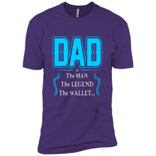 Load image into Gallery viewer, Dad the man the legend wallet