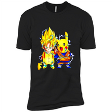 Load image into Gallery viewer, Pikachu And Songoku Pokemon Dragon Ball Mashup