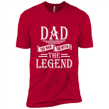 Load image into Gallery viewer, Dad The Man The Myth The Legend T Shirt, Father's Day