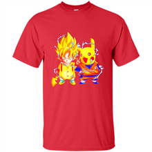 Load image into Gallery viewer, Pikachu And Songoku Pokemon Dragon Ball Mashup