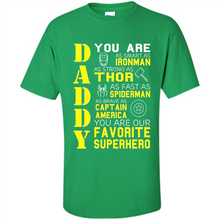 Load image into Gallery viewer, Dad Papa - Super Hero Bat T shirt Man Father Day Gift Iron