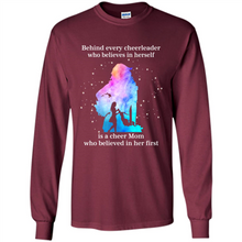Load image into Gallery viewer, Behind Every Cheerleader Is A Cheer Mom Gift Shirt For Mother's Day