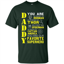 Load image into Gallery viewer, Dad Papa - Super Hero Bat T shirt Man Father Day Gift Iron
