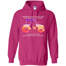 Load image into Gallery viewer, Behind Every Farm Girl is A Farmer Dad Gift Shirt For Father Day