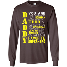 Load image into Gallery viewer, Dad Papa - Super Hero Bat T shirt Man Father Day Gift Iron