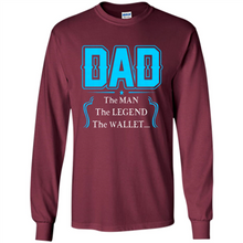 Load image into Gallery viewer, Dad the man the legend wallet