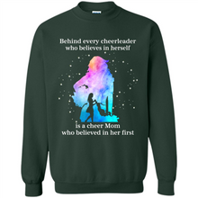 Load image into Gallery viewer, Behind Every Cheerleader Is A Cheer Mom Gift Shirt For Mother's Day