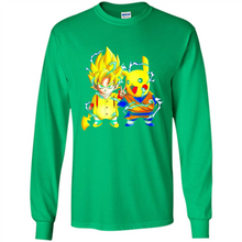Load image into Gallery viewer, Pikachu And Songoku Pokemon Dragon Ball Mashup