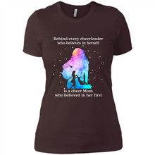 Load image into Gallery viewer, Behind Every Cheerleader Is A Cheer Mom Gift Shirt For Mother's Day