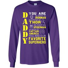 Load image into Gallery viewer, Dad Papa - Super Hero Bat T shirt Man Father Day Gift Iron
