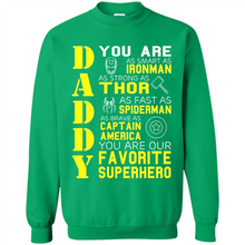 Load image into Gallery viewer, Dad Papa - Super Hero Bat T shirt Man Father Day Gift Iron