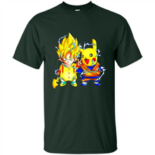 Load image into Gallery viewer, Pikachu And Songoku Pokemon Dragon Ball Mashup