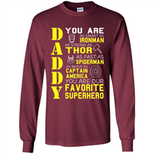 Load image into Gallery viewer, Dad Papa - Super Hero Bat T shirt Man Father Day Gift Iron