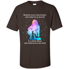 Load image into Gallery viewer, Behind Every Cheerleader Is A Cheer Mom Gift Shirt For Mother's Day
