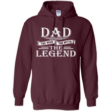 Load image into Gallery viewer, Dad The Man The Myth The Legend T Shirt, Father's Day
