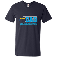 Load image into Gallery viewer, Dad #1 Los Angeles Chargers Shirt Father's Day