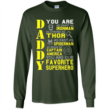 Load image into Gallery viewer, Dad Papa - Super Hero Bat T shirt Man Father Day Gift Iron