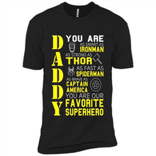 Load image into Gallery viewer, Dad Papa - Super Hero Bat T shirt Man Father Day Gift Iron