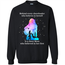 Load image into Gallery viewer, Behind Every Cheerleader Is A Cheer Mom Gift Shirt For Mother's Day