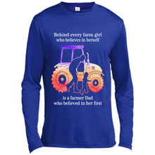 Load image into Gallery viewer, Behind Every Farm Girl is A Farmer Dad Gift Shirt For Father Day