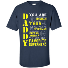 Load image into Gallery viewer, Dad Papa - Super Hero Bat T shirt Man Father Day Gift Iron
