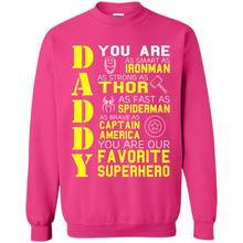 Load image into Gallery viewer, Dad Papa - Super Hero Bat T shirt Man Father Day Gift Iron