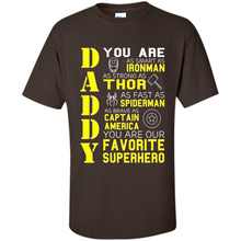 Load image into Gallery viewer, Dad Papa - Super Hero Bat T shirt Man Father Day Gift Iron