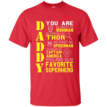 Load image into Gallery viewer, Dad Papa - Super Hero Bat T shirt Man Father Day Gift Iron
