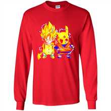 Load image into Gallery viewer, Pikachu And Songoku Pokemon Dragon Ball Mashup