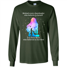 Load image into Gallery viewer, Behind Every Cheerleader Is A Cheer Mom Gift Shirt For Mother's Day