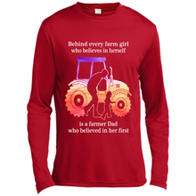 Load image into Gallery viewer, Behind Every Farm Girl is A Farmer Dad Gift Shirt For Father Day