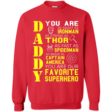 Load image into Gallery viewer, Dad Papa - Super Hero Bat T shirt Man Father Day Gift Iron