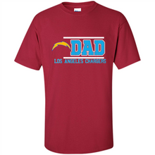 Load image into Gallery viewer, Dad #1 Los Angeles Chargers Shirt Father's Day