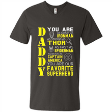 Load image into Gallery viewer, Dad Papa - Super Hero Bat T shirt Man Father Day Gift Iron