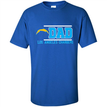 Load image into Gallery viewer, Dad #1 Los Angeles Chargers Shirt Father's Day