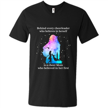 Load image into Gallery viewer, Behind Every Cheerleader Is A Cheer Mom Gift Shirt For Mother's Day
