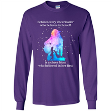 Load image into Gallery viewer, Behind Every Cheerleader Is A Cheer Mom Gift Shirt For Mother's Day