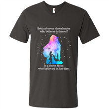 Load image into Gallery viewer, Behind Every Cheerleader Is A Cheer Mom Gift Shirt For Mother's Day