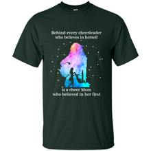 Load image into Gallery viewer, Behind Every Cheerleader Is A Cheer Mom Gift Shirt For Mother's Day