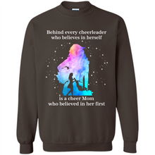 Load image into Gallery viewer, Behind Every Cheerleader Is A Cheer Mom Gift Shirt For Mother's Day